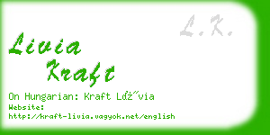 livia kraft business card